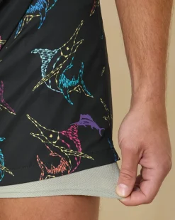 Naples Spotted at Sea 6-Inch Swim Trunks