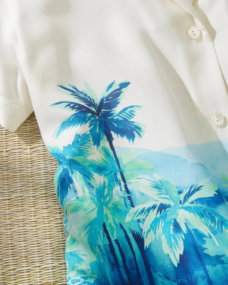 Oceanside Views Talulla Silk Camp Shirt
