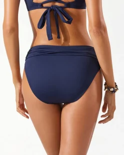 Pearl High-Waist Hipster Bikini Bottoms