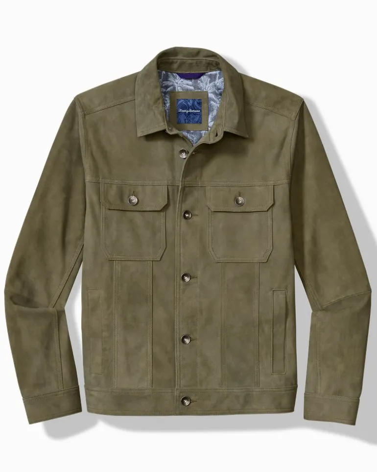 Pine Lake Suede Trucker Jacket