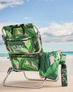 Pineapple Queen & Swaying Fronds Beach Towels — Set of 2