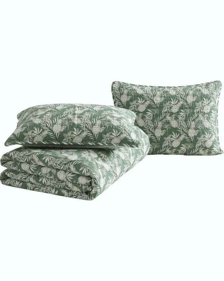 Pineapple Venture 3-Piece Full/Queen Quilt Set