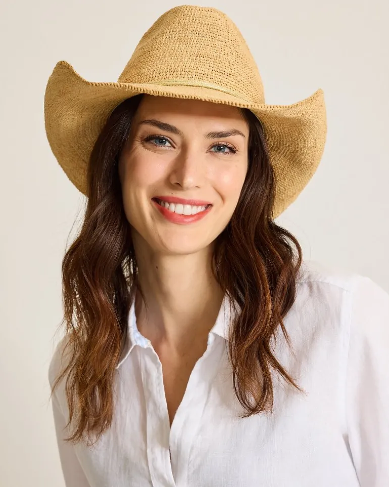 Raffia Crochet Cowboy Hat