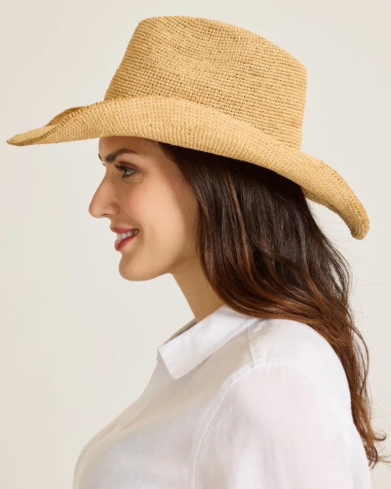 Raffia Crochet Cowboy Hat
