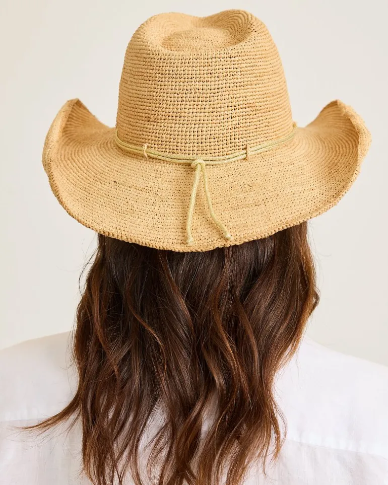 Raffia Crochet Cowboy Hat