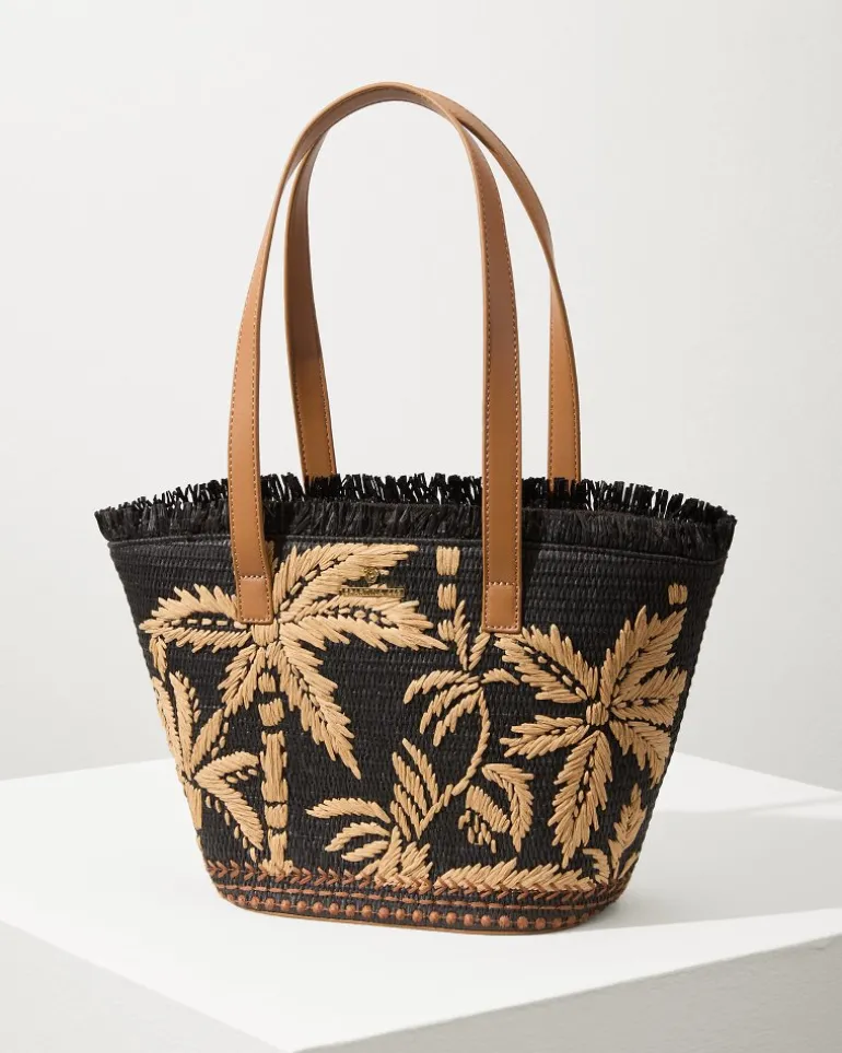 Raffia Palms Small Tote
