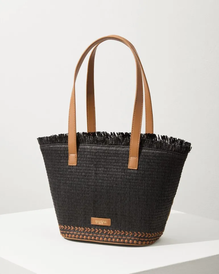 Raffia Palms Small Tote