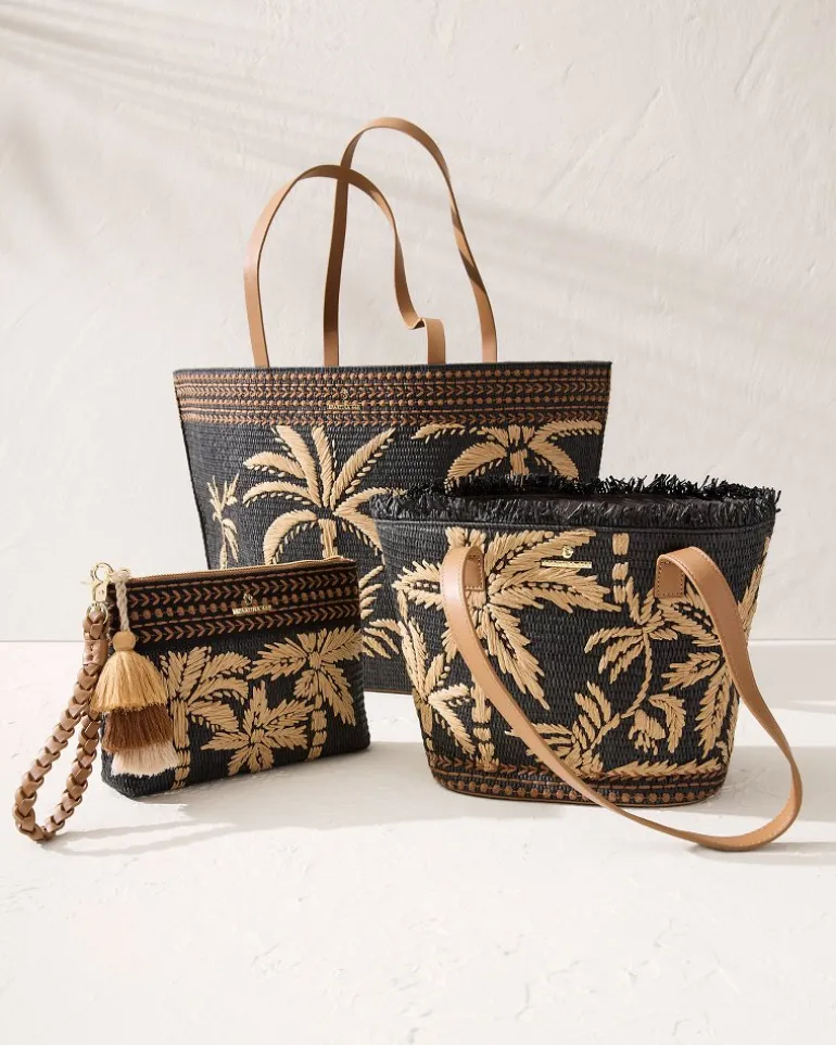 Raffia Palms Small Tote