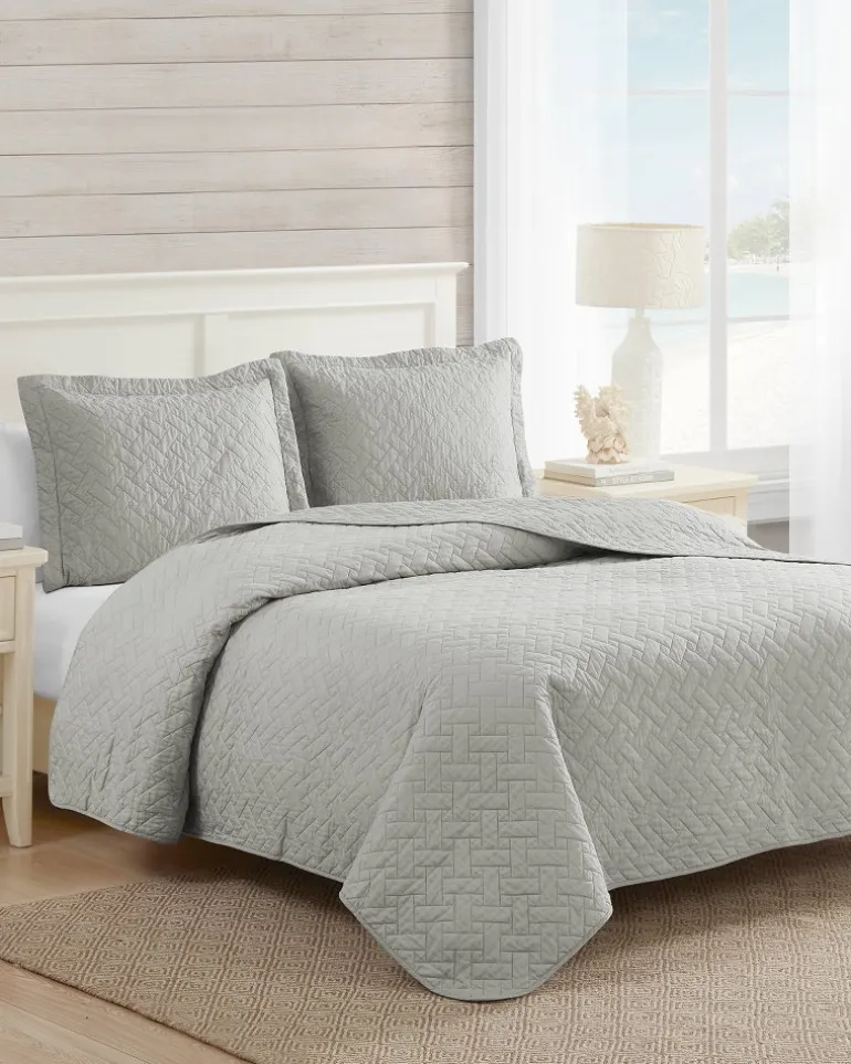 Raffia Solid 2-Piece Twin Quilt Set
