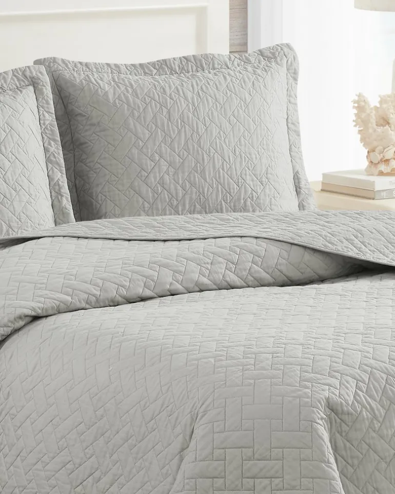 Raffia Solid 2-Piece Twin Quilt Set