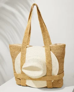 Raffia Traveler Tote