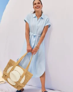 Raffia Traveler Tote