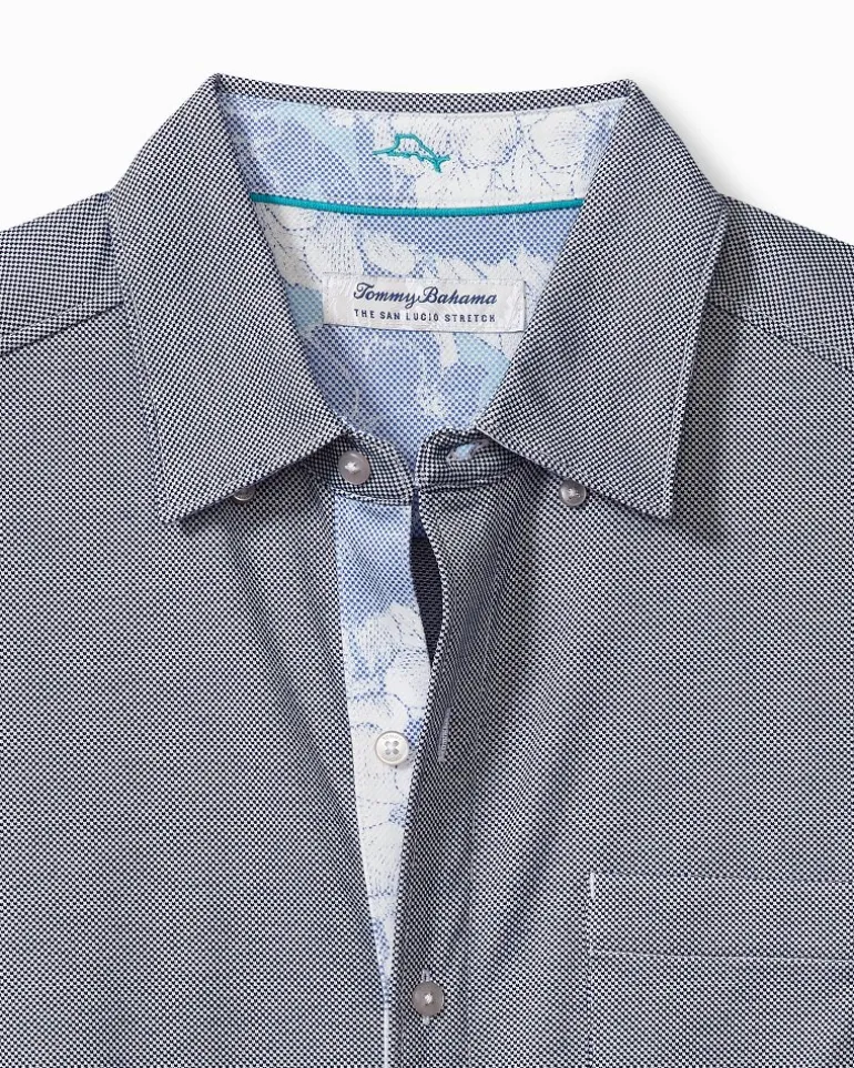 San Lucio Cali Blooms Happy Hour Stretch Knit Shirt