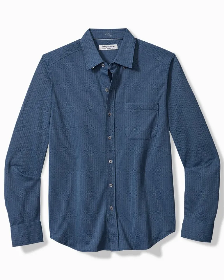 San Lucio Studio Stripe Stretch Knit Shirt