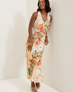 Sandy Solar Bloom Maxi Dress