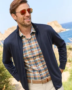 Sarasota Stretch Grenada Check IslandZone® Shirt