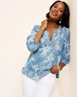 Secret Inlet 3/4-Sleeve Top