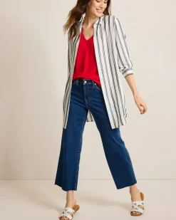 Shimmer Stripe Beach Shirt