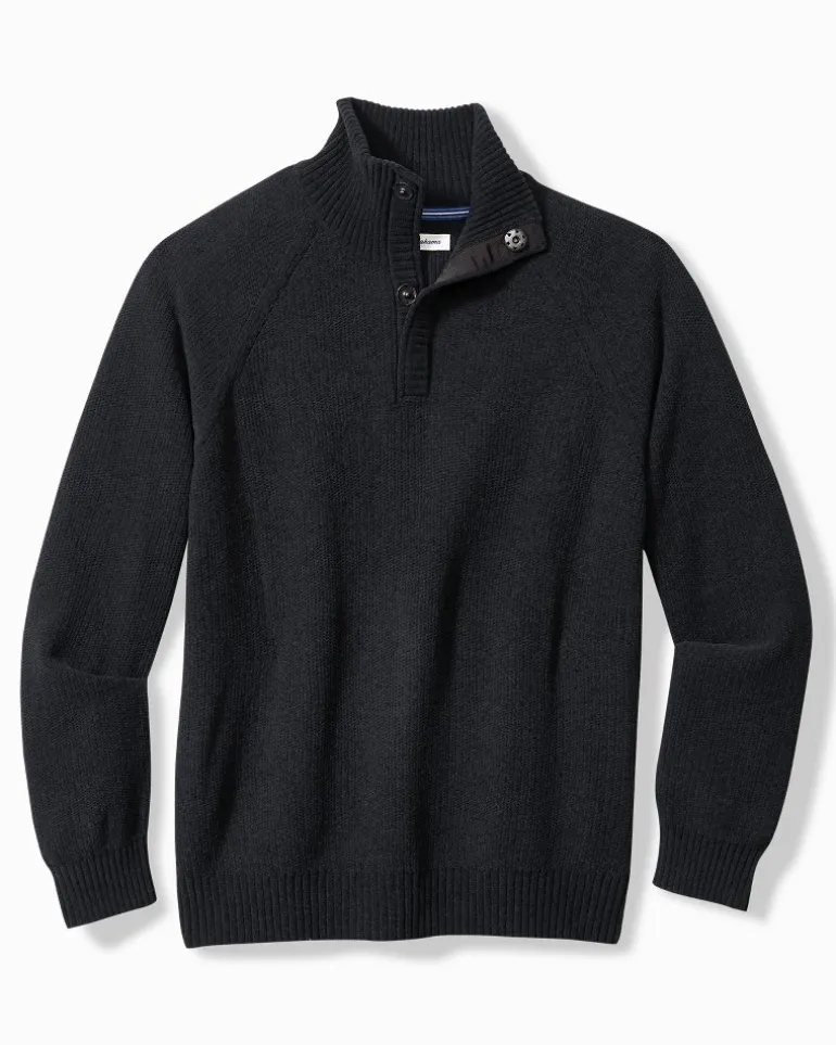 Shoreline Surfcomber Snap-Mock Sweater