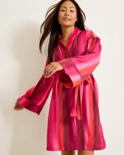 Short Satin Robe