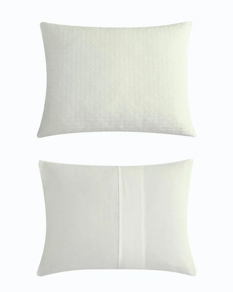 Solid Basketweave 3-Piece King Comforter Set