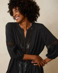 Sunlace Coverup Shirt Dress