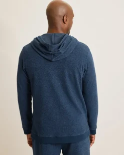 Textured Twill Stripe Hoodie