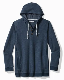 Textured Twill Stripe Hoodie