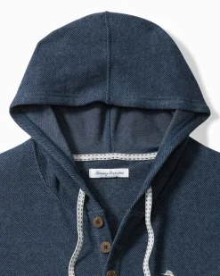 Textured Twill Stripe Hoodie