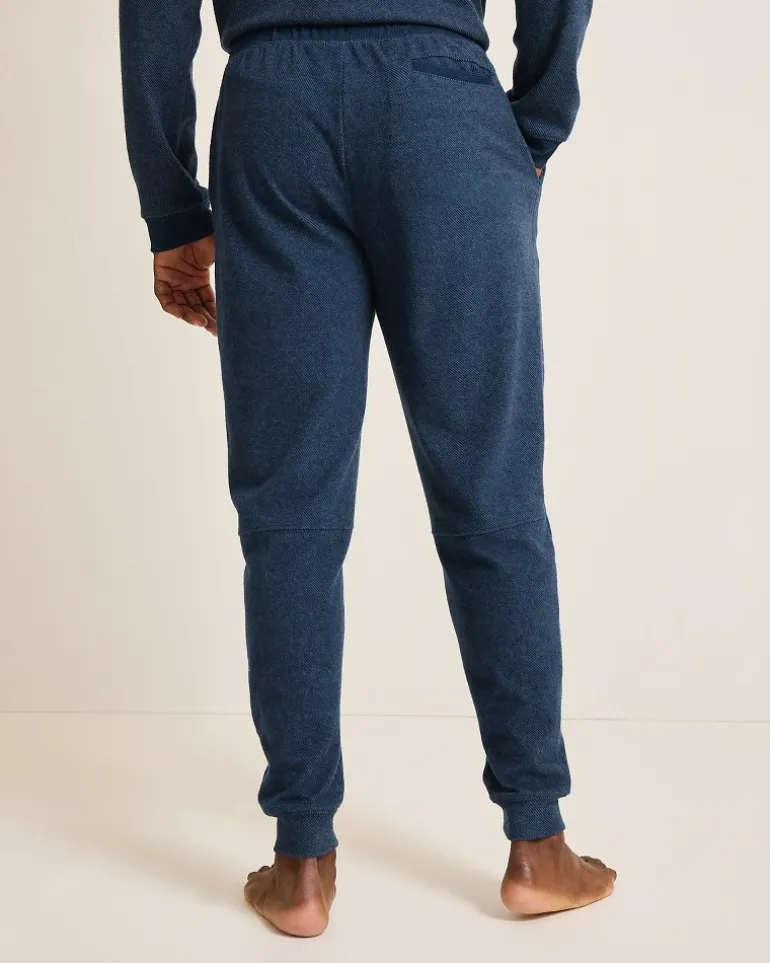 Textured Twill Stripe Joggers