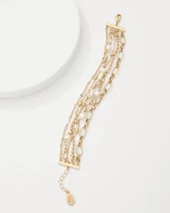 Tidal Treasure Pearl and Chain Layered Bracelet