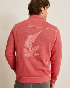 Tobago Bay Marlin Splash Half-Zip Sweatshirt