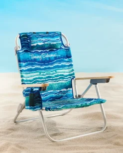 Tommy Bahama Malachite Print Deluxe Backpack Beach Chair