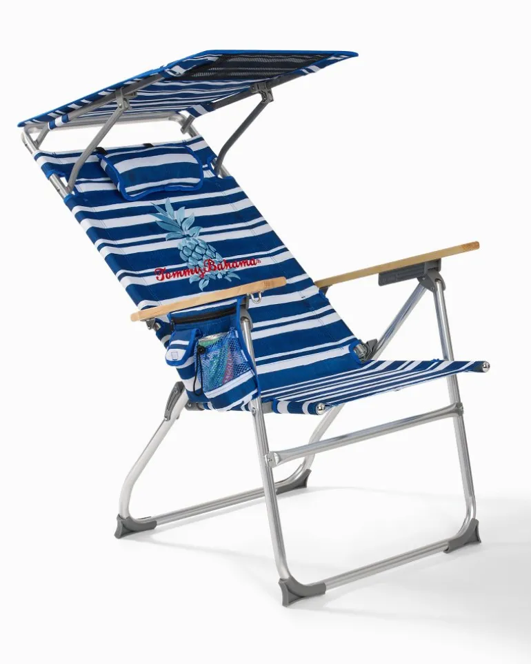 Tommy Bahama Pineapple Stripe Highboy Chair with Shade