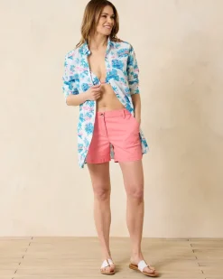 Tropical Oasis Boyfriend Beach Shirt