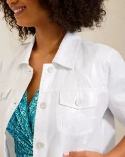 Two Palms Shimmer Linen Jacket