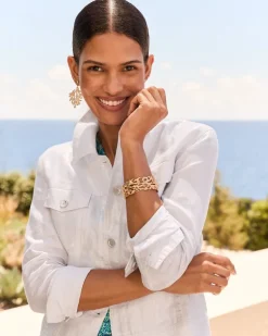 Two Palms Shimmer Linen Jacket