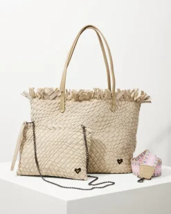 Vulcan Fringe Top Large Tote & Wristlet