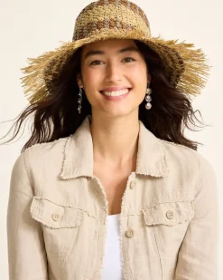 Waverly Frayed Edge Raffia Sun Hat