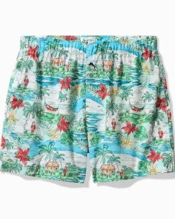 Woven Tropical Print Boxers